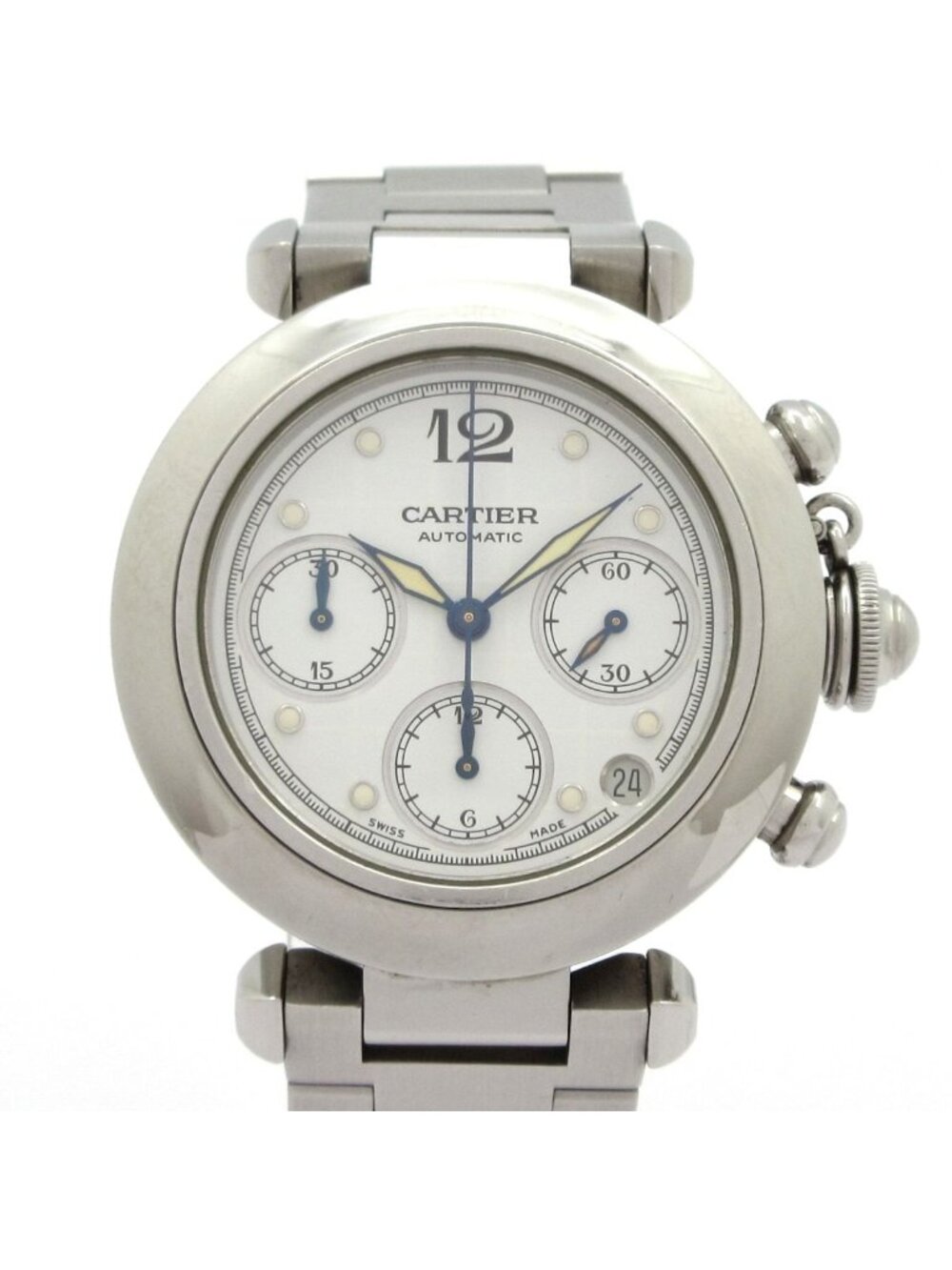 Cartier Watch Pasha C Chronograph White